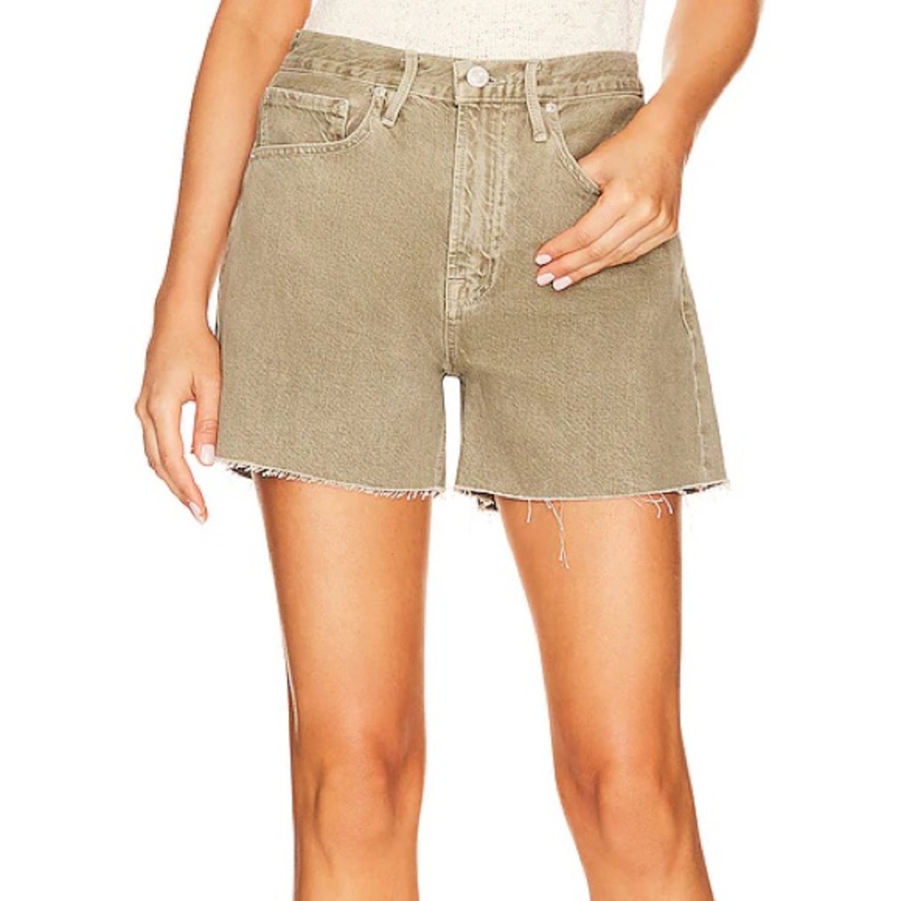 Frame Denim - Le Super High Short in Stoned Moss NWT